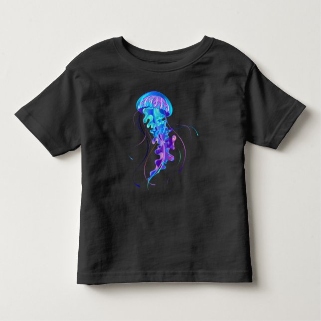 T-shirt Pour Les Tous Petits Jellyfish éclatante couleur (Devant)