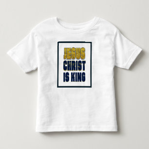 T-shirt Pour Les Tous Petits Jésus Christ est le roi chrétien