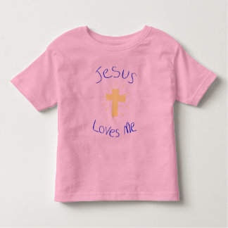 T-shirt Pour Les Tous Petits Jesus Love Me chemise fille