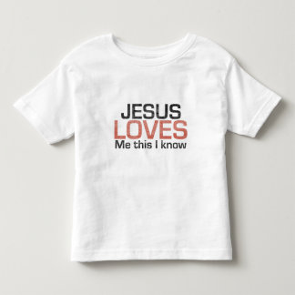 T-shirt Pour Les Tous Petits Jésus m'aime, ceci que je sais