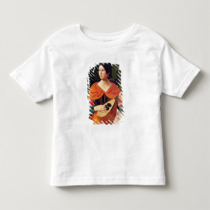 T-shirt Pour Les Tous Petits Jeune femme avec une mandoline, 1845-47