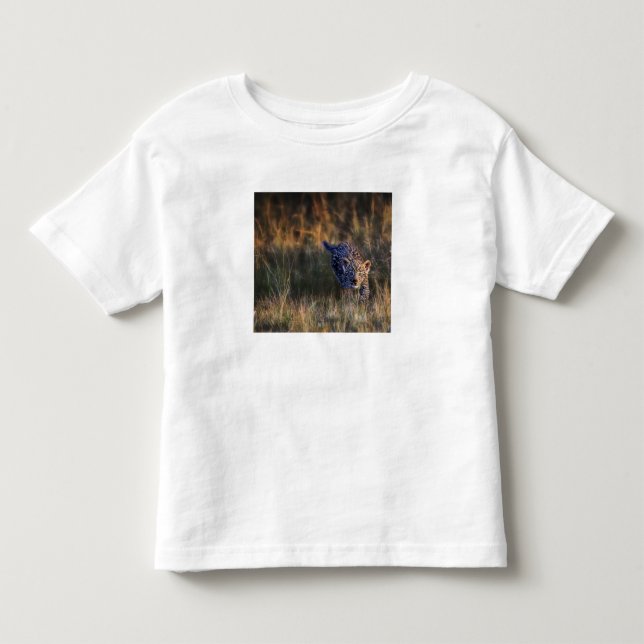 T-shirt Pour Les Tous Petits Jeune léopard Panthera Pardus (Devant)