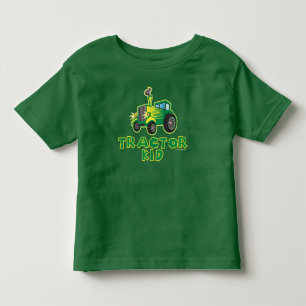 T-shirt Pour Les Tous Petits Jeune Tracteur vert