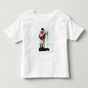 T-shirt Pour Les Tous Petits Jockey pesant dedans par Norman Rockwell