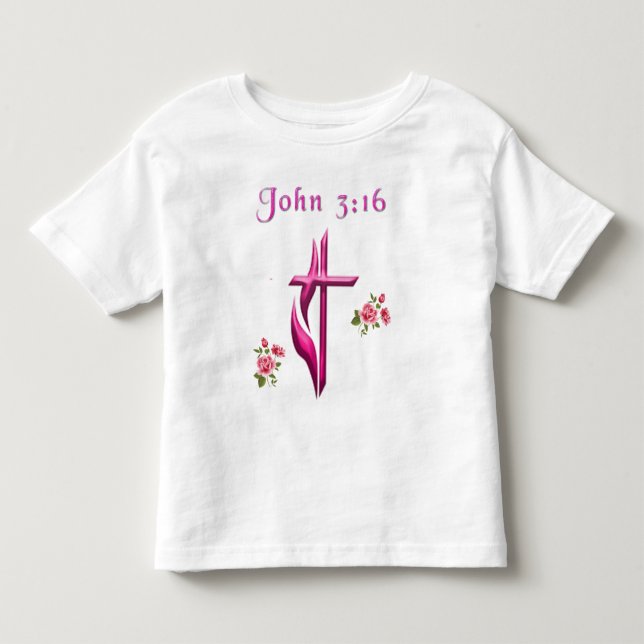 T-shirt Pour Les Tous Petits John 3:16 (Devant)