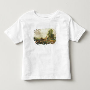 T-shirt Pour Les Tous Petits John Constable un bateau passant une serrure