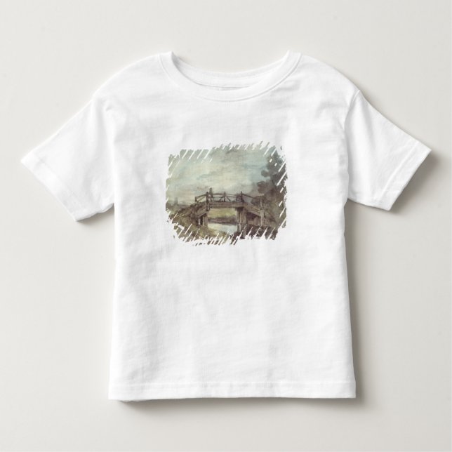 T-shirt Pour Les Tous Petits John Constable | un pont au-dessus du Stour (Devant)
