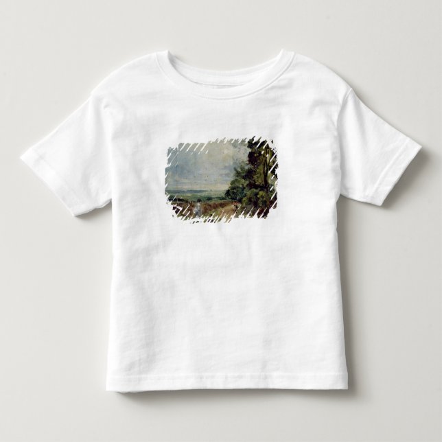 T-shirt Pour Les Tous Petits John Constable | une route de campagne avec les (Devant)