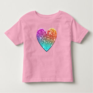 T-shirt Pour Les Tous Petits Joli arc-en-ciel brillant parties scintillant