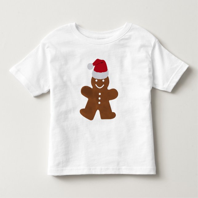 T-shirt Pour Les Tous Petits Joli cookie en pain d'épice de Noël (Devant)