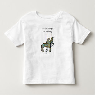 T-shirt Pour Les Tous Petits Joli Joyeux Parcours Carrousel Chevaux