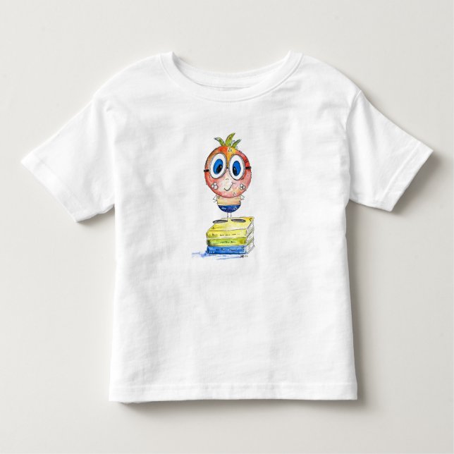 T-shirt Pour Les Tous Petits Joli livre blanc Nerd (Devant)