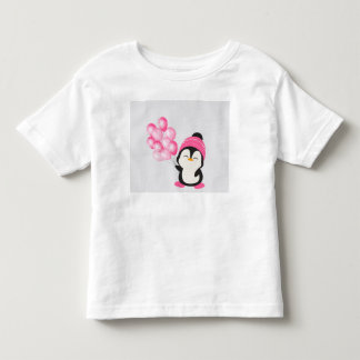 T-shirt Pour Les Tous Petits “Joli manchot tenant un ballon – Tout-petit/Enfant