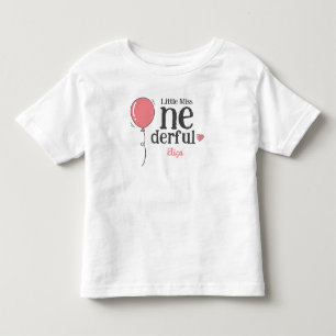 T-shirt Pour Les Tous Petits Joli petit ballon premier anniversaire Mademoisell