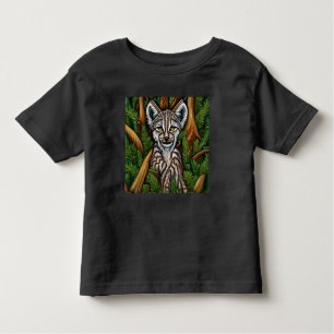 T-shirt Pour Les Tous Petits Joli Petit Lynx Kitten adorable