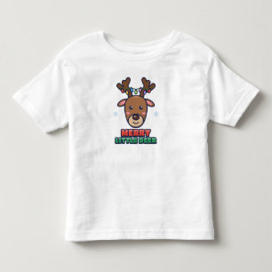 T-shirt Pour Les Tous Petits Joli Renne avec Lumières de Noël pour Tout-Petit
