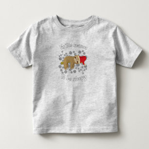 T-shirt Pour Les Tous Petits Joli Sloth Lazy Noël Cette Saison D'Être Sleeps