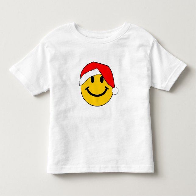 T-shirt Pour Les Tous Petits Joli visage de Noël Père Noël (Devant)