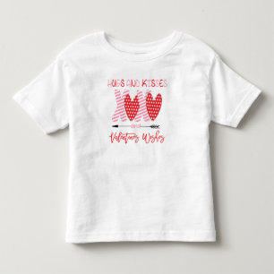 T-shirt Pour Les Tous Petits Joli XOXO Câlins et Bisous Saint-Valentin