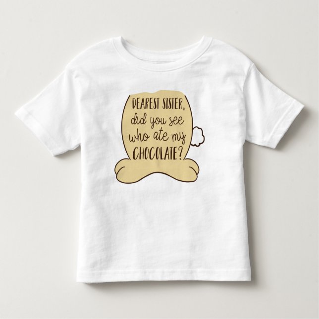 T-shirt Pour Les Tous Petits Jolie adorable lapin de Pâques Citation Soeur (Devant)