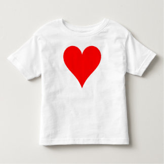 T-shirt Pour Les Tous Petits Jolie Chemise Coeur Rouge Pour Filles