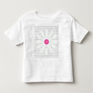 T-shirt Pour Les Tous Petits Jolie fleur marguerite avec cercle motif arrière -