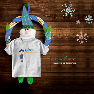 T-shirt Pour Les Tous Petits Jolie Hanoukka juive fille