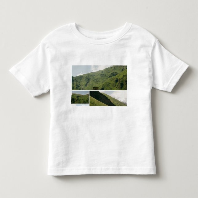 T-shirt Pour Les Tous Petits jolie image de montagne (Devant)