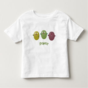 T-shirt Pour Les Tous Petits Jolie olives joyeux chantant dessin animé