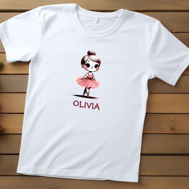 T-shirt Pour Les Tous Petits Jolie Petite Ballerine (Créateur téléchargé)