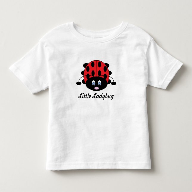 T-shirt Pour Les Tous Petits Jolie petite chemise Ladybug pour les jeunes fille (Devant)