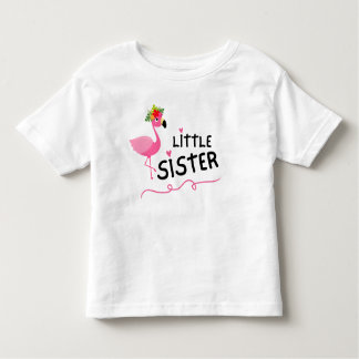 T-shirt Pour Les Tous Petits Jolie petite soeur Flamant rose