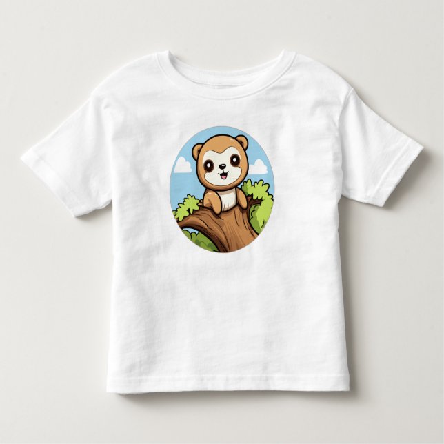 T-shirt Pour Les Tous Petits Jolie Sloth (Devant)