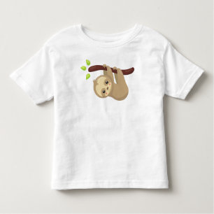 T-shirt Pour Les Tous Petits Jolie Sloth, Petite Sloth, Fente Bébé, Fente Lazy