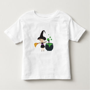 T-shirt Pour Les Tous Petits Jolie sorcière d'Halloween