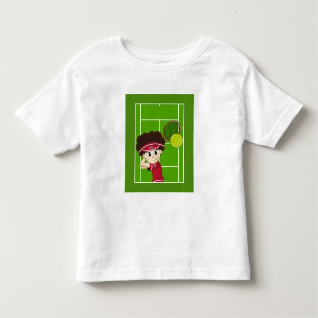 T-shirt Pour Les Tous Petits Jolie Tennis Boy Tee (Devant)