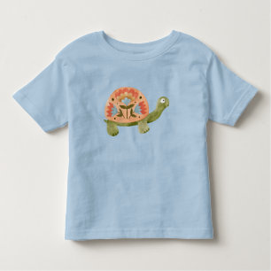 T-shirt Pour Les Tous Petits Jolie tortue aquarelle filles