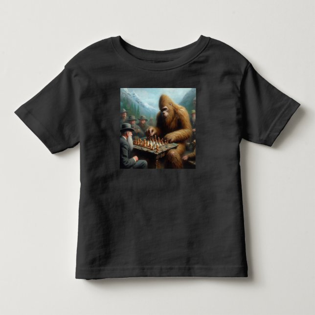 T-shirt Pour Les Tous Petits Jouer aux échecs (Devant)