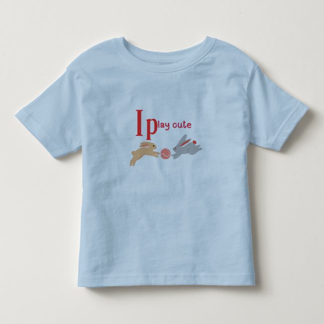 T-shirt Pour Les Tous Petits Jouer mignon (Devant)
