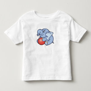 T-shirt Pour Les Tous Petits Jouet éléphant bleu avec balle