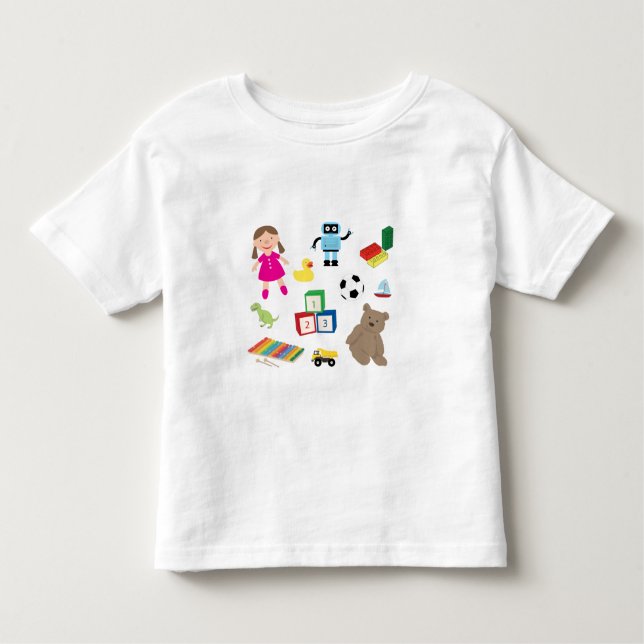 T-shirt Pour Les Tous Petits Jouets pour enfants Motif (Devant)
