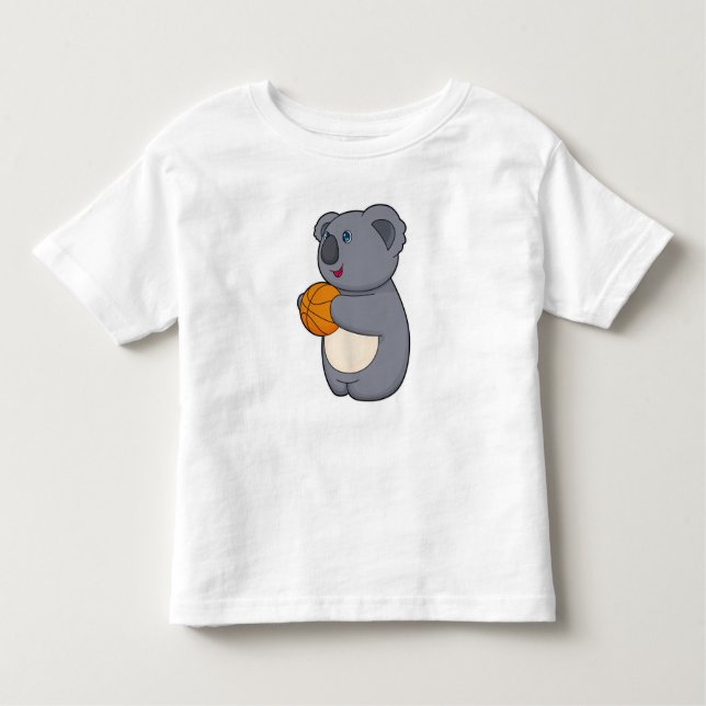 T-shirt Pour Les Tous Petits Joueur de basket-ball de Koala (Devant)