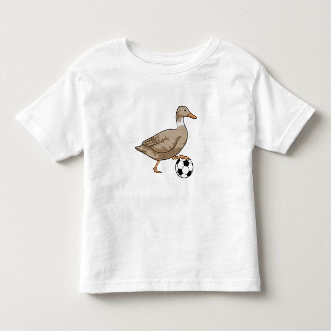 T-shirt Pour Les Tous Petits Joueur de football canard (Devant)