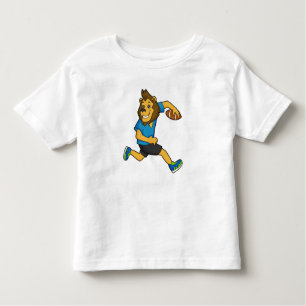 T-shirt Pour Les Tous Petits Joueur de football de Lion Rugby
