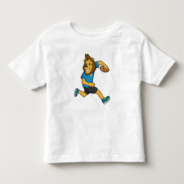 T-shirt Pour Les Tous Petits Joueur de football de Lion Rugby (Devant)
