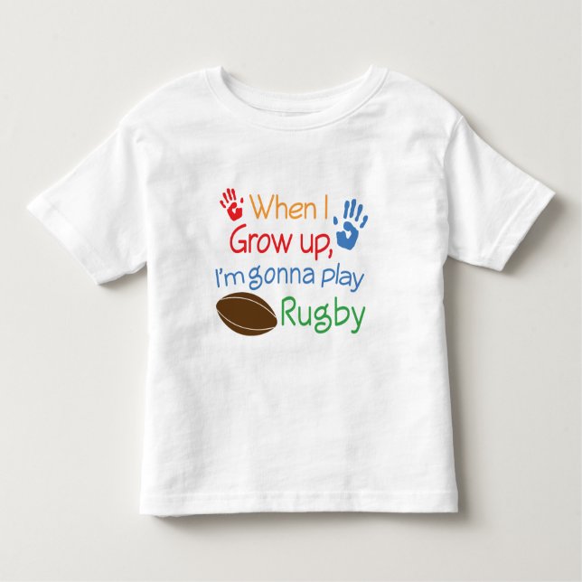 T-shirt Pour Les Tous Petits Joueur de rugby (Avenir) (Devant)