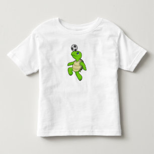 T-shirt Pour Les Tous Petits Joueur de soccer Tortue Soccer