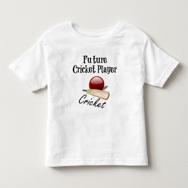 T-shirt Pour Les Tous Petits Joueur futur de cricket (Devant)