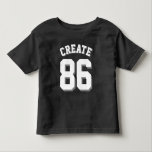 T-shirt Pour Les Tous Petits Joueur noir et blanc | Sports Jersey<br><div class="desc">Joueur noir et blanc | Sports Jersey Design ・ Toddler Fleece Sweatshirt</div>