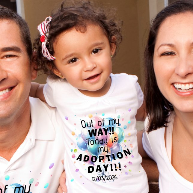 T-shirt Pour Les Tous Petits Jour d'adoption  (Créateur téléchargé)